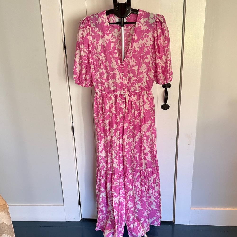 & Other Stories Elegant Pink Floral Women's Dress Size 6